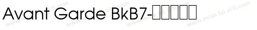 Avant Garde BkB7字体转换
